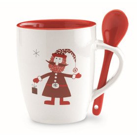 Taza con cuchara Claus