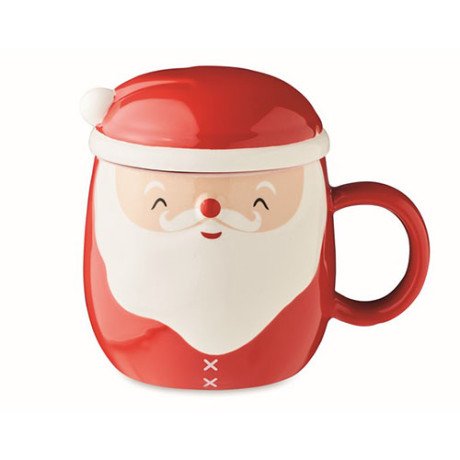 Taza cerámica con tapa Santa